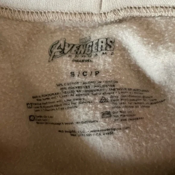 Marvel Avengers Endgame Cream Pastel Graphic Hoodie - Picture 4 of 4